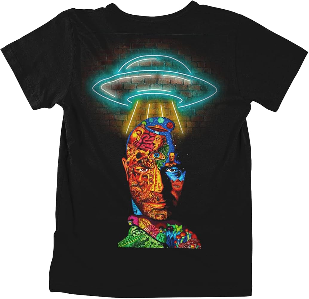 JRE Joe Rogan Experience Inspired Custom UFO Graphic T Shirt