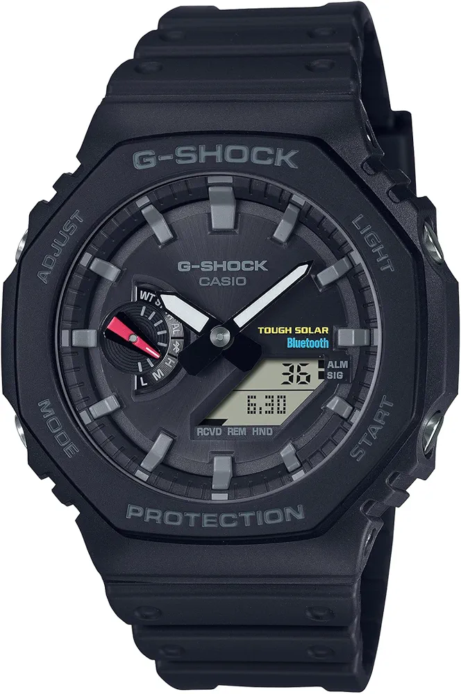 G-Shock Casio Analog-Digital Tough Solar Connected Black Watch | GAB2100-1A