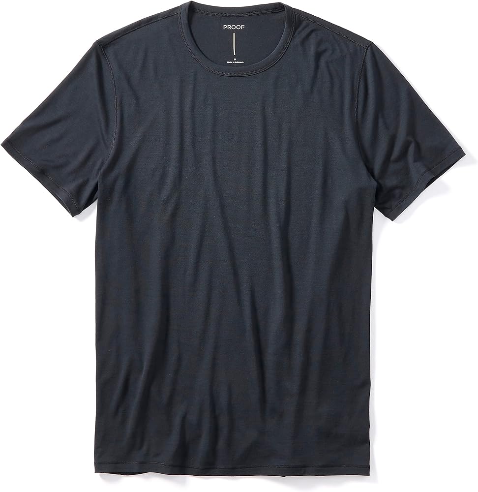 Huckberry Proof Men's 72-Hour Merino Wool T-Shirt - Performance Fit, Short Sleeve Crewneck, Moisture Wicking & Odor Resistant