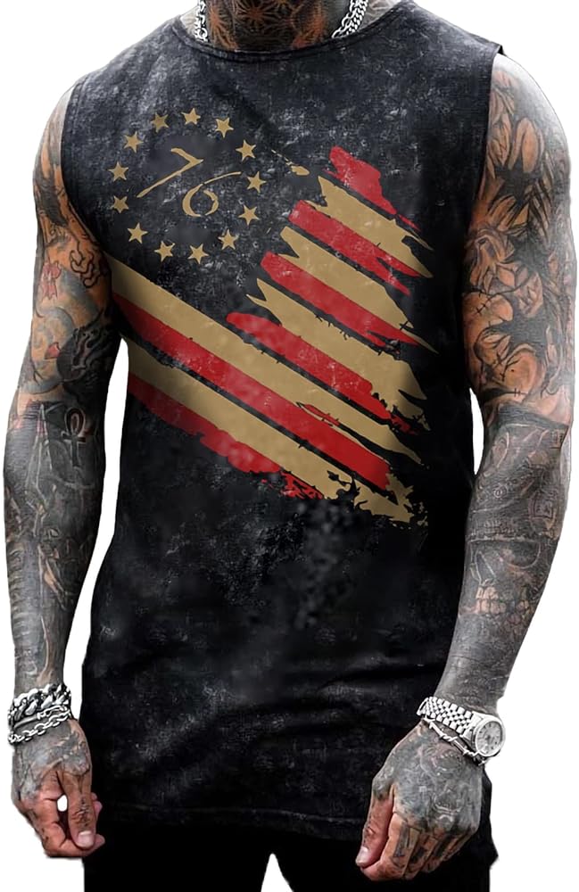 Men's Skull Graphic 3D Print Sleeveless Crewneck Shirt Quick Dry Sports Tank Tops