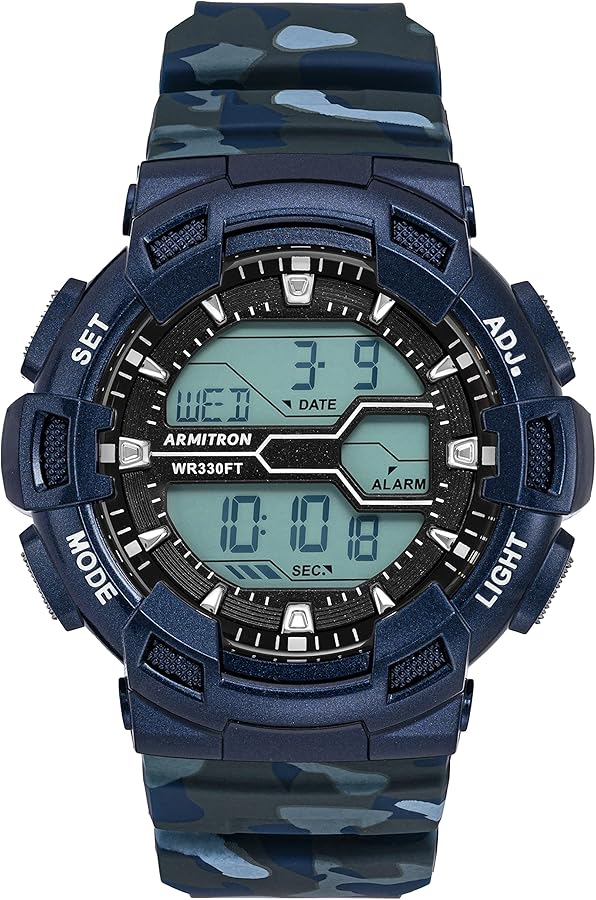 Armitron Sport Men's Digital Chronograph Resin Strap Watch, 40/8246