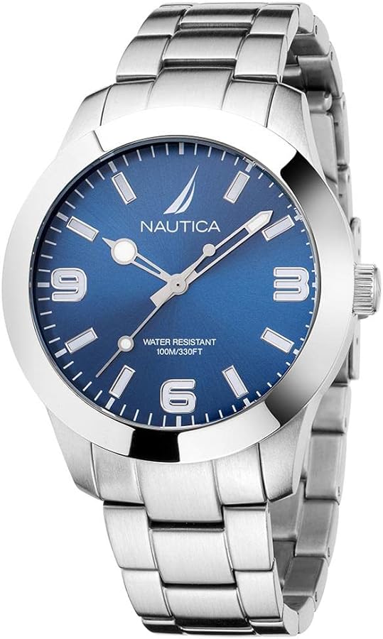 Nautica Men's Pacific Beach Stainless Steel Bracelet Watch (Model: NAPPBF202)