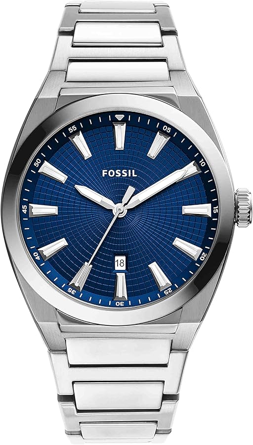 Fossil Everett Men's Watch with Stainless Steel or Leather Band