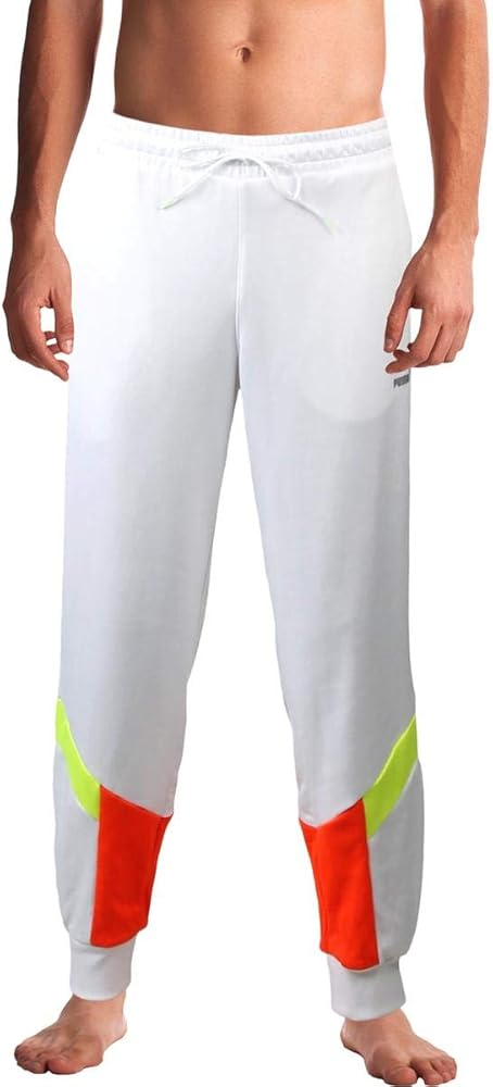 Puma Men's Iconic MCS Track Pant Cuff, White, L