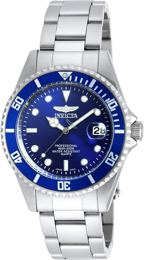 Invicta Men's 9204OB Pro Diver Analog Display Quartz Silver Watch