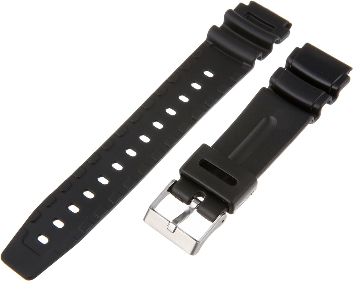 Timex Men's Q7B723 Resin Performance Sport 19mm Black Replacement Watchband