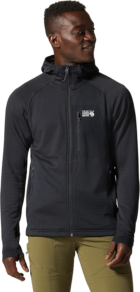 Mountain Hardwear Men's Polartec Power Grid Full Zip Hoody