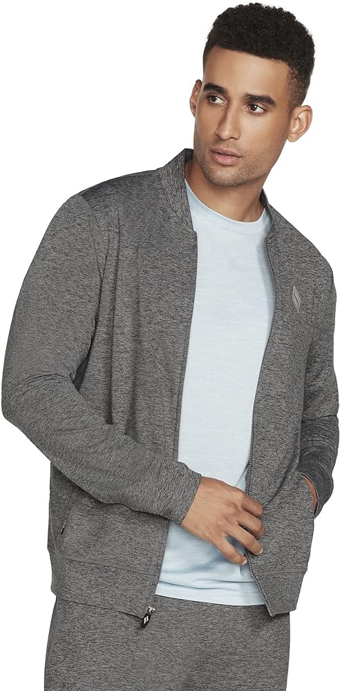 Skechers Mens Hoodless Hoodie Ultra Go Jacket