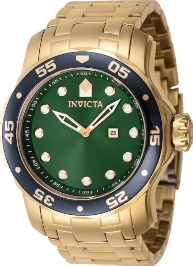 Invicta Men's Pro Diver 48mm Stainless Steel Quartz Watch, Gold (Model: 47008)