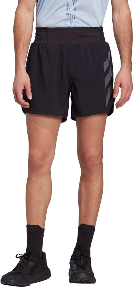 adidas TERREX Agravic Trail Running Shorts Men's, Black, Size S 5"