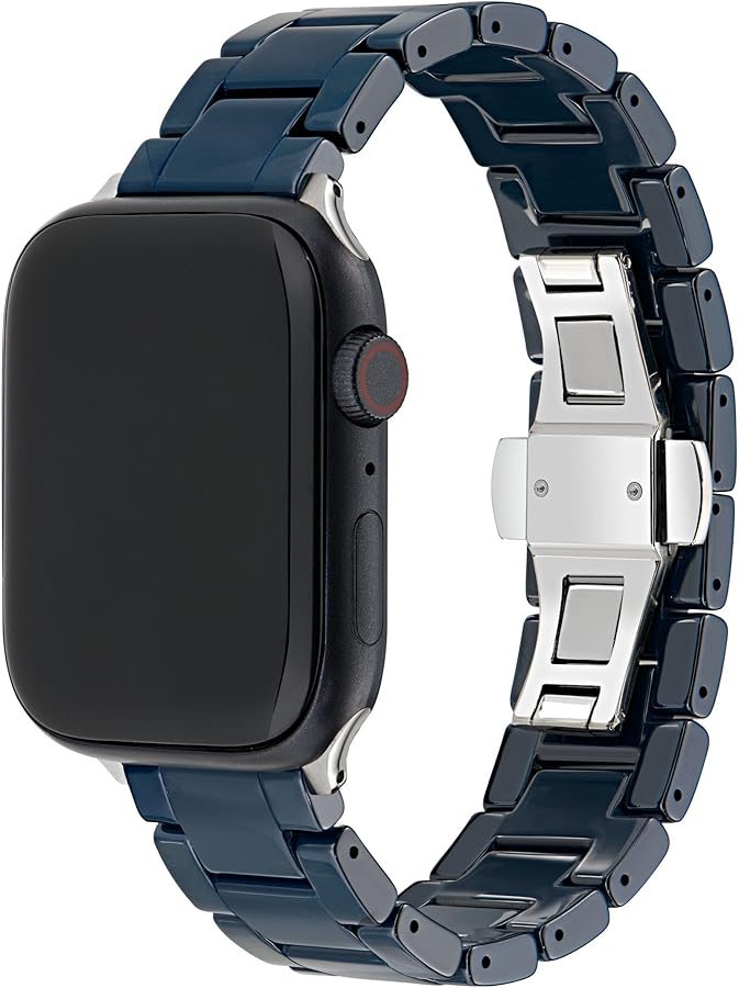 Ted Baker Blue Ceramic Strap Silver Buckle for Apple Watch® (Model: BKS42S432B0)