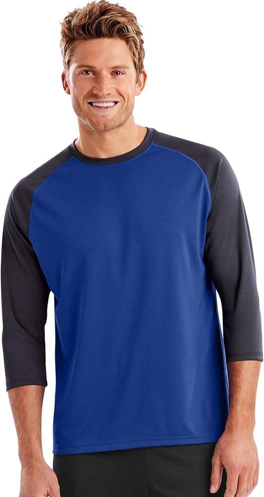 Hanes Mens Performance Baseball Tee