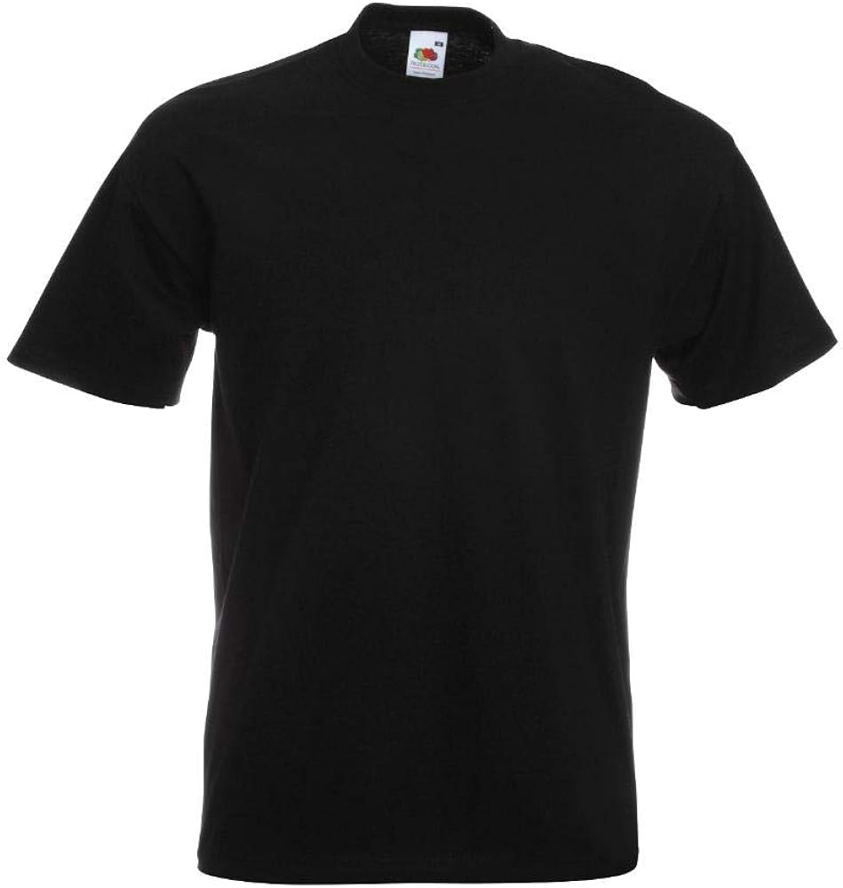 Fruit Of The Loom.. Mens Fitted Valueweight Short Sleeve Slim Fit T-Shirt