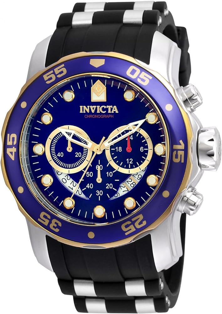 Invicta Men's 'Pro Diver' Quartz Stainless Steel and Silicone Watch