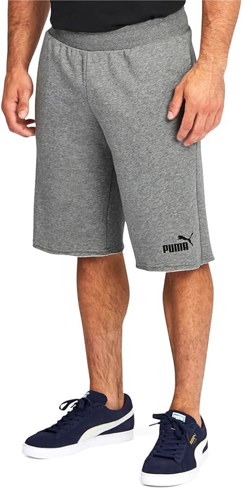 Puma Mens Essential 12" Shorts Athletic Bottoms Casual - Grey