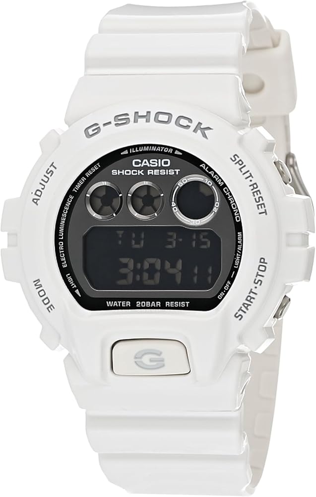 Casio G-Shock DW6900NB-7 Chronograph Digital Men's Watch (White)