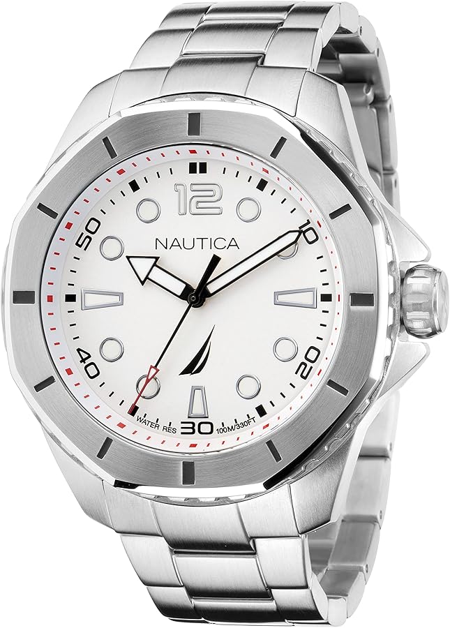 Nautica Men's KOH May Bay Sainless Steel Bracelet Watch (Model: NAPKMF204)