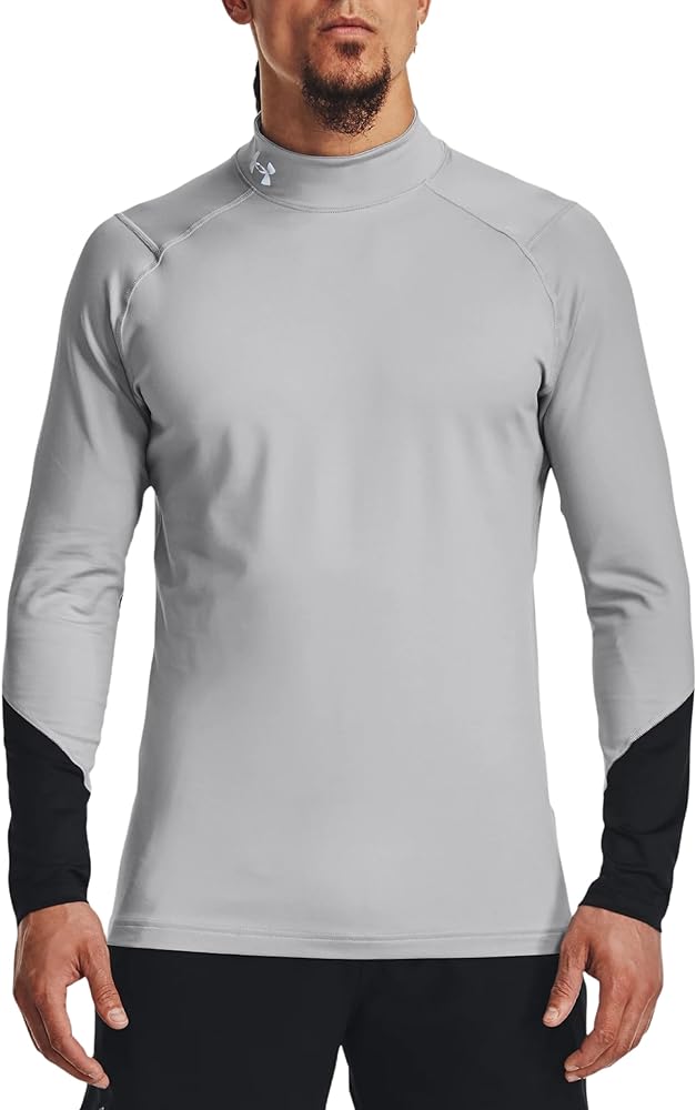 Under Armour Men's ColdGear Infrared Mock Long Sleeve Top Shirt 1368026 (US, Alpha, X-Large, Regular, Regular, Mod Gray/Black/Reflective - 011)