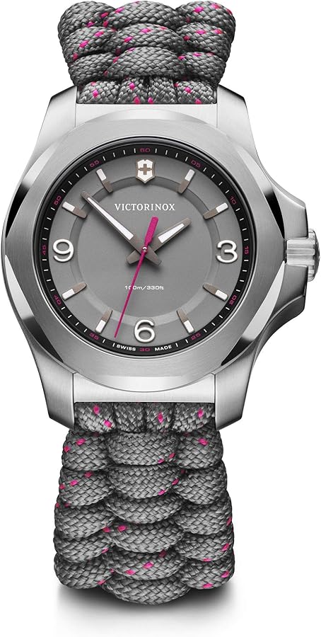 Victorinox I.N.O.X. V, Grey dial, Silver Bezel, Grey Paracord Strap