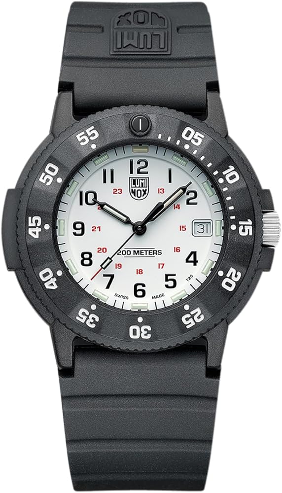 Luminox XS.3007.EVO.S Men's Navy SEAL White Dial Black Strap Watch