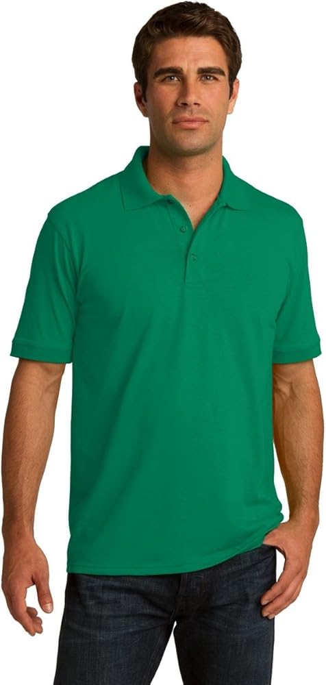 Men's Big and Tall Polo Shirt, Men's Tall Polo Short Sleeve Performance Cotton Blend