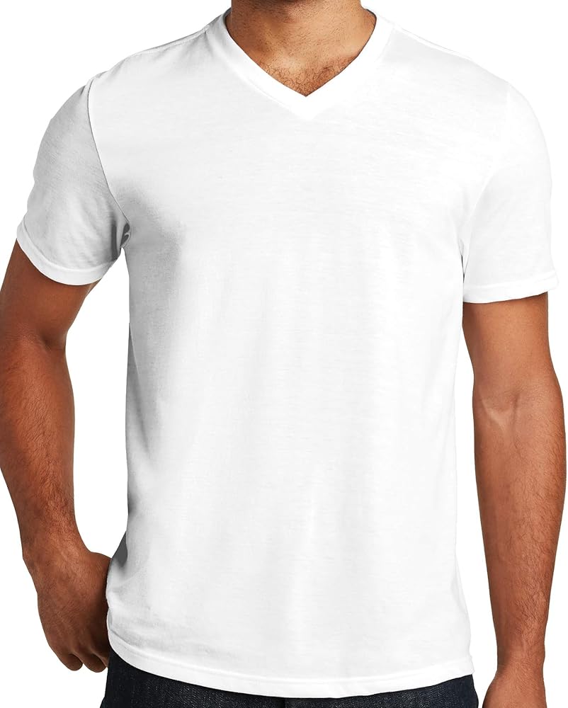 Mens Lightweight TriBlend V-neck Tee Shirt