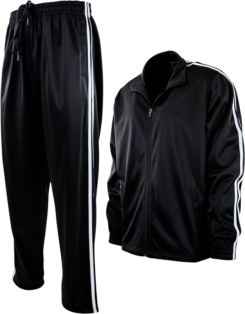 Mens Active Tracksuit with Zippered Back Pocket