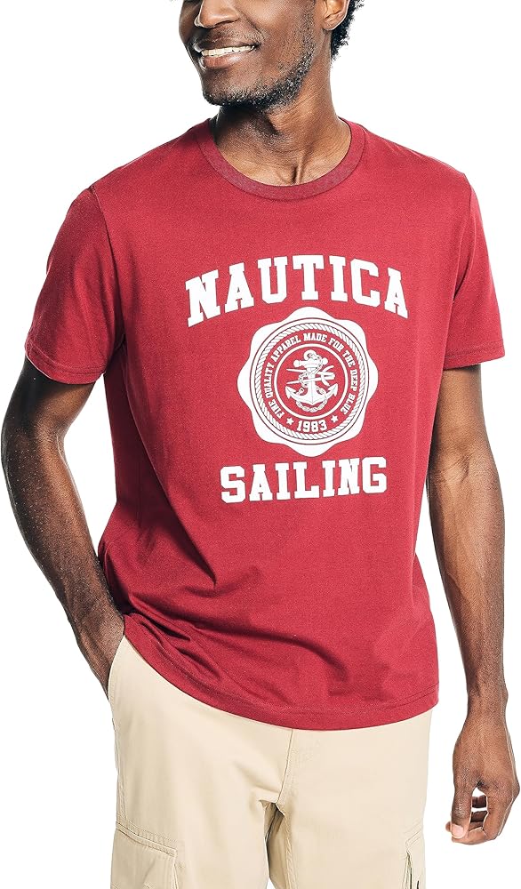 Nautica Men's Sustainably Crafted Sailing Graphic T-Shirt