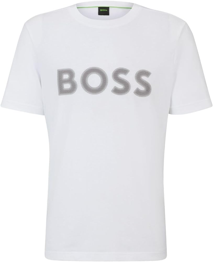 BOSS Men's Outlined Logo Crew Neck T-Shirt