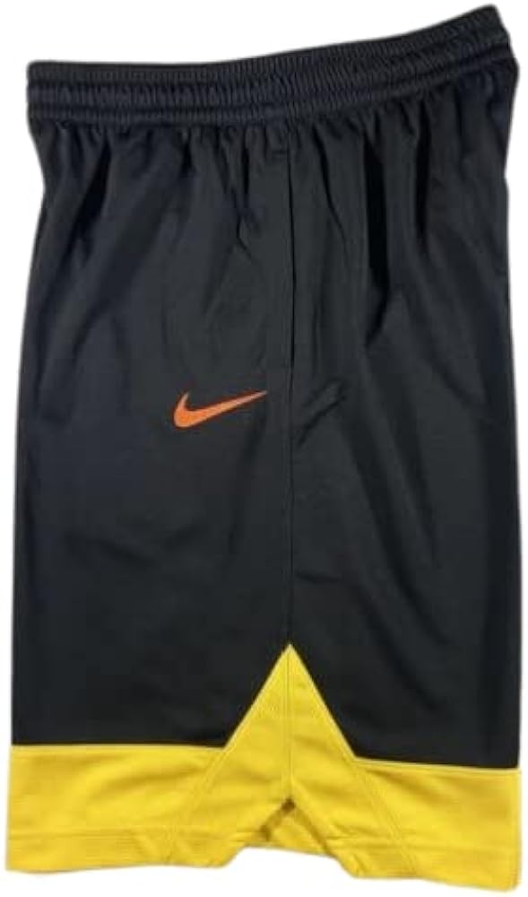 Nike Men's Dri-Fit Icon Basketball Shorts Black/Yellow Size Medium