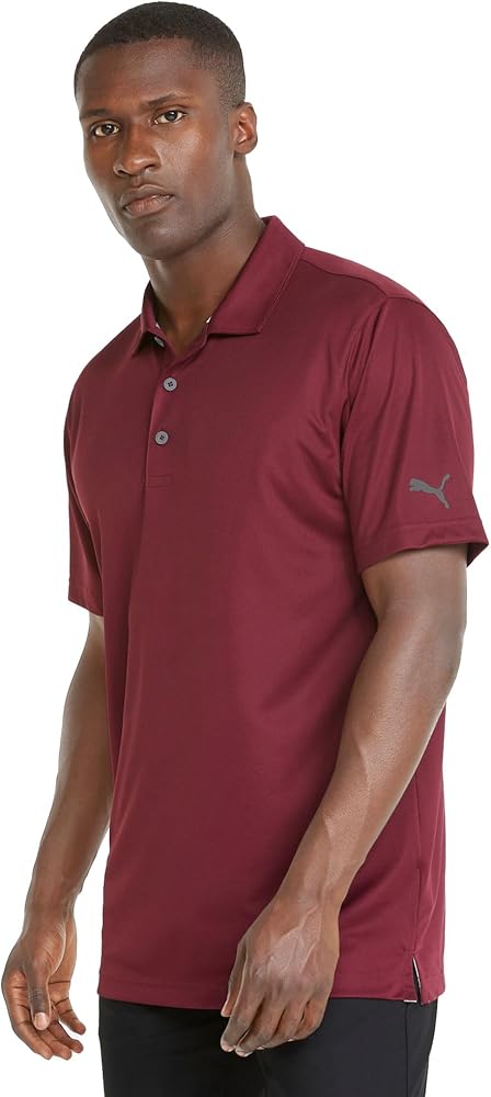 Puma Golf Men's Gamer Polo, Zinfandel, XL