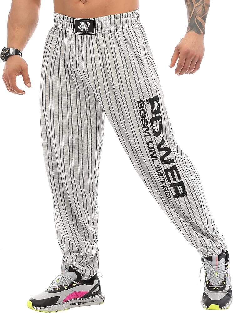 BIG SAM SPORTSWEAR COMPANY Men's Baggy Sweatpants with Pockets, Oldschool Loose Fit Gym Pants