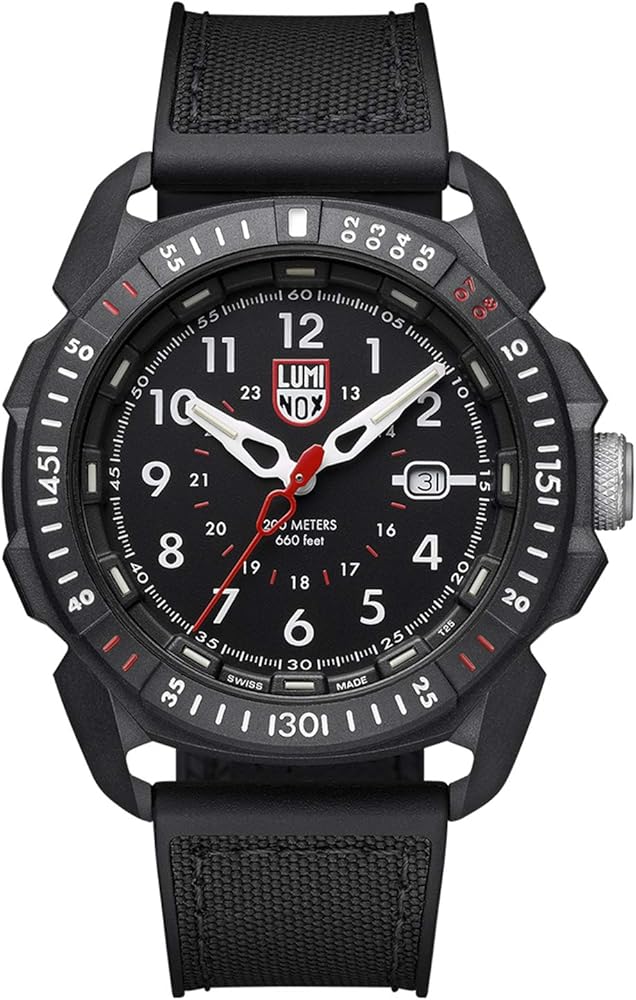 Luminox - ICE-SAR Arctic XL.1001 - Mens Watch 46mm - Military Watch in Black Date Function - 200m Water Resistant - Sapphire Glass - Mens Watches - Made in Switzerland