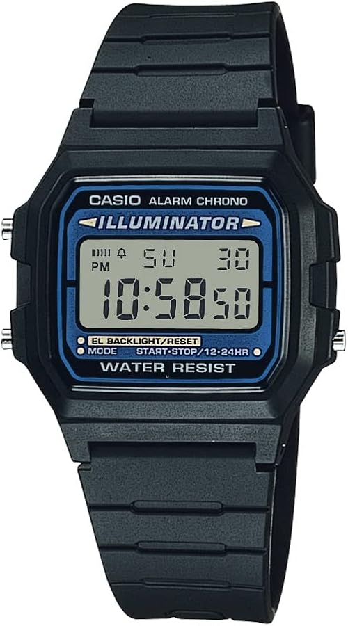 Casio Men's Vintage F105W-1A Illuminator Water Resistant Sport Watch