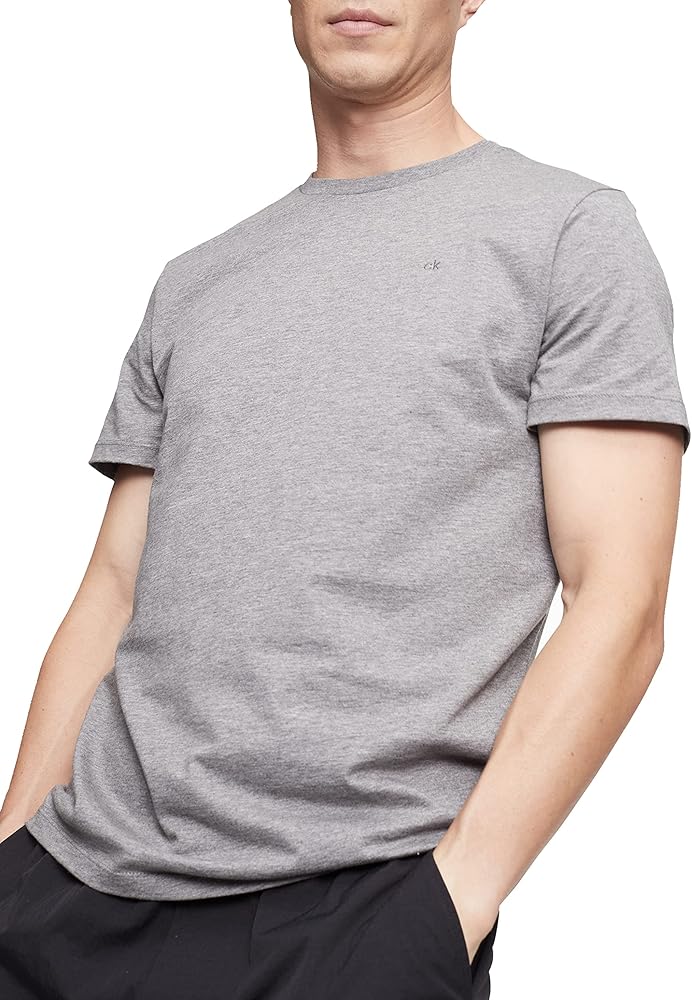 Calvin Klein mens Short Sleeve Monogram Logo T Shirt