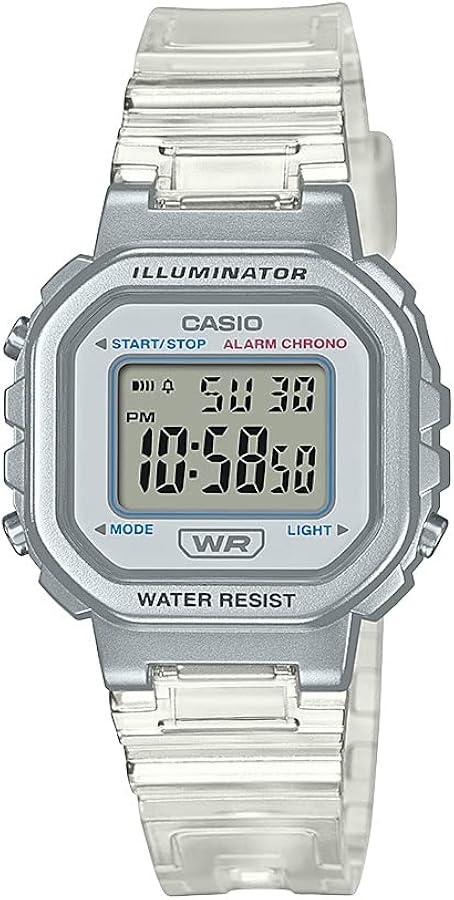 Casio Illuminator Translucent Band Alarm Chronograph Resin Band LA-20WHS-7A