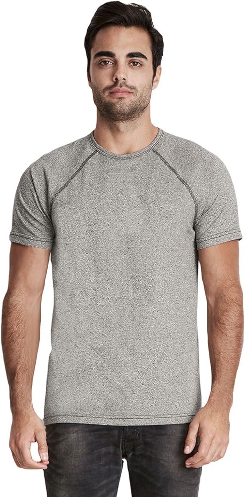 Next Level 2050 Mens Short-Sleeve Raglan T-Shirt Heather Gray X-Large