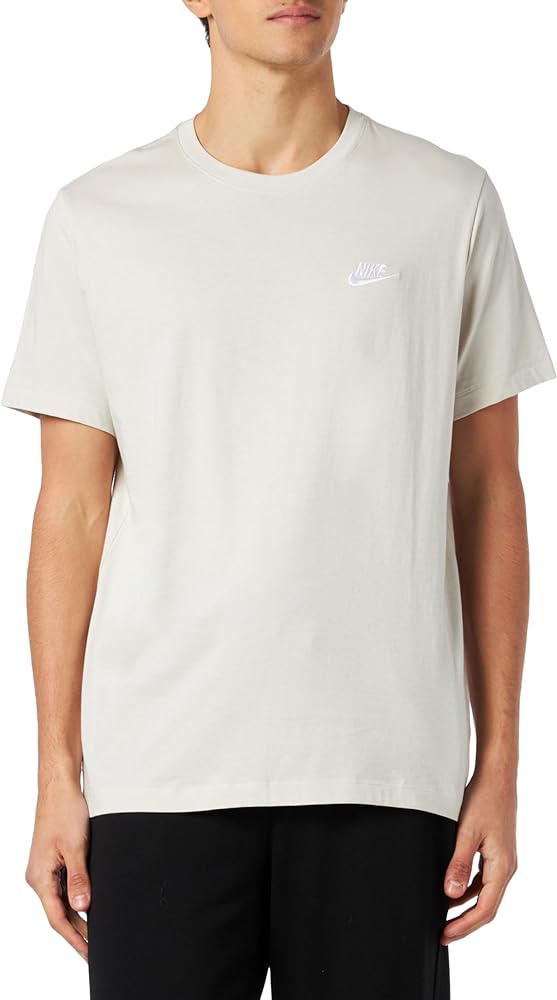 Nike Men's Sportswear Club T-Shirt (US, Alpha, 3X-Large, Regular, Regular, Light Bone)