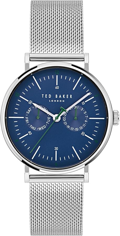 Ted Baker Phylipa Gents Silver Mesh Band Bracelet Watch (Model: BKPPGS4039I)