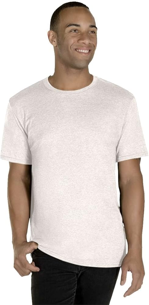 Jerzees Mens Premium Blend Ringspun Crewneck T-Shirt, XL, Sweet Cream Heather