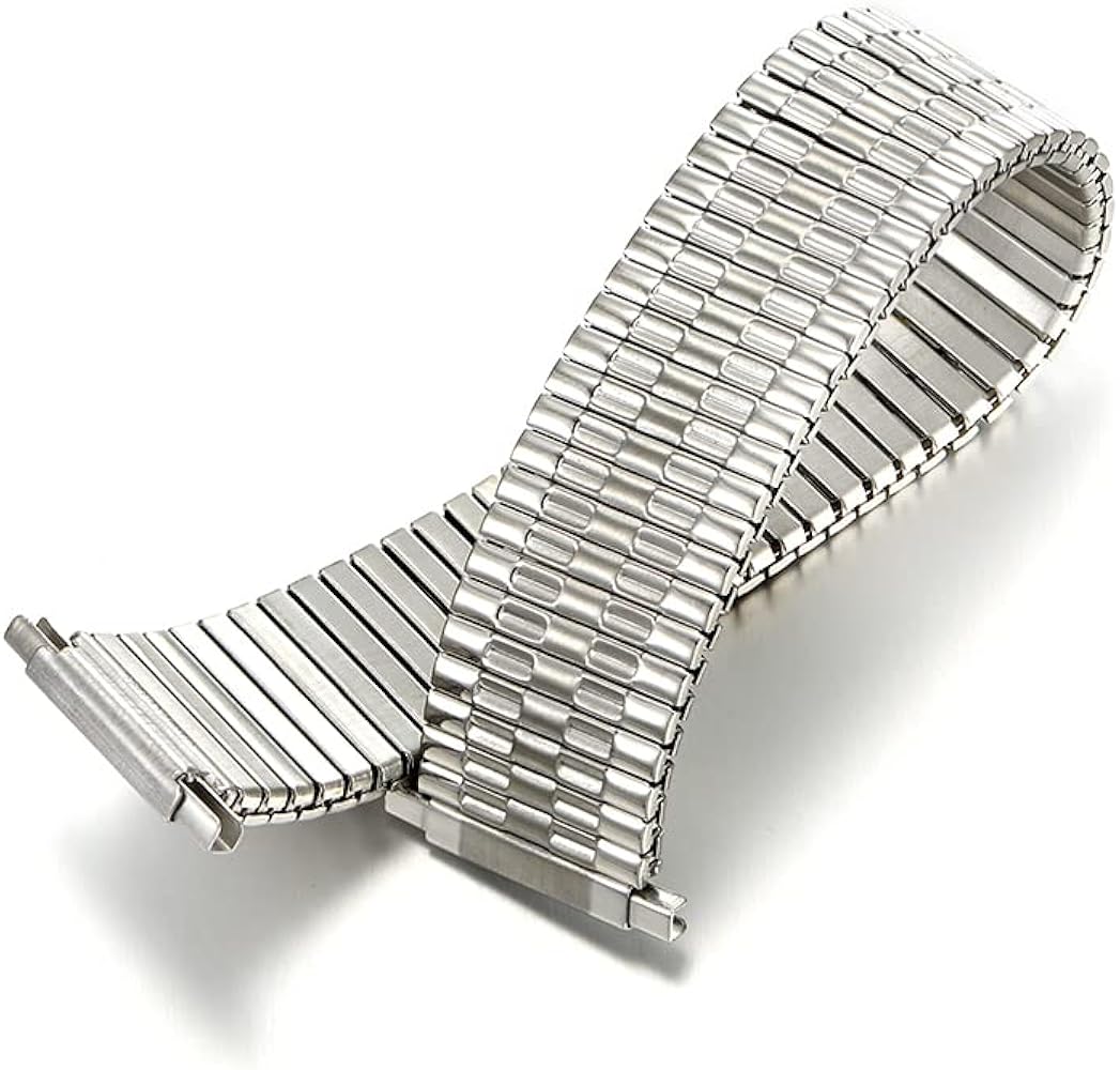 18-22mm Men’s Stainless Steel Stretchy Expandable Watch Strap Bracelet