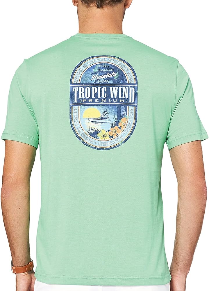 IZOD Mens Tropical Winds Short Sleeve T-Shirt XX-Large Sage