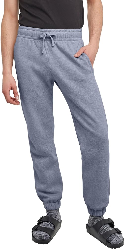 Hanes Mens Originals Midweight Fleece Joggers With Pockets, Fleece Sweatpants, 30 Inseam