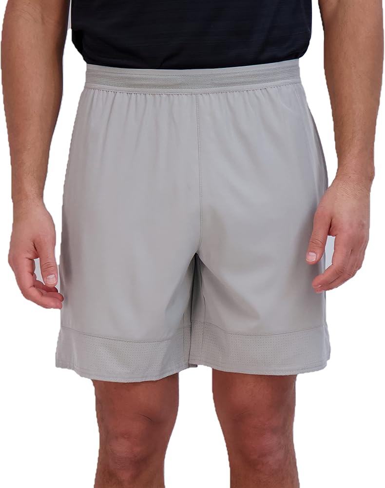 Russell Mens Woven Dri-Power Woven Performance Pickleball Short with 7" Inseam and Deep Pockets