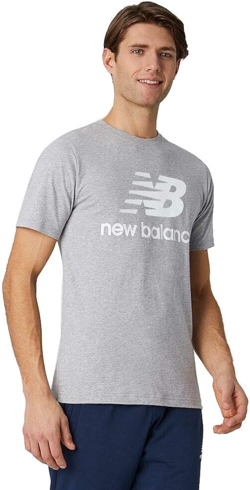 New Balance Men's Essentials Stacked Logo Tee