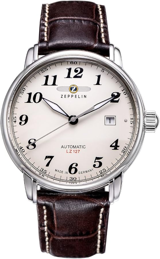 Zeppelin Men's Analogue Automatic Watch with Leather Strap – 76565