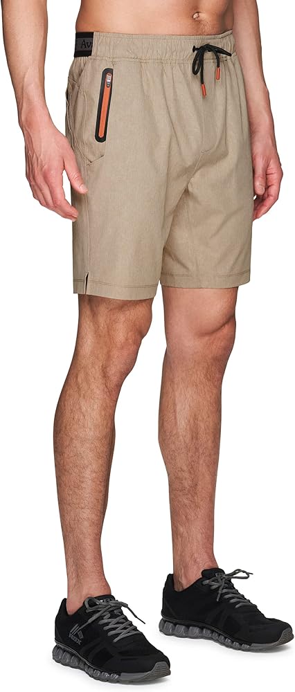 Avalanche Men's 9" Quick Drying Stretch Woven Ripstop Hiking Short with Pockets