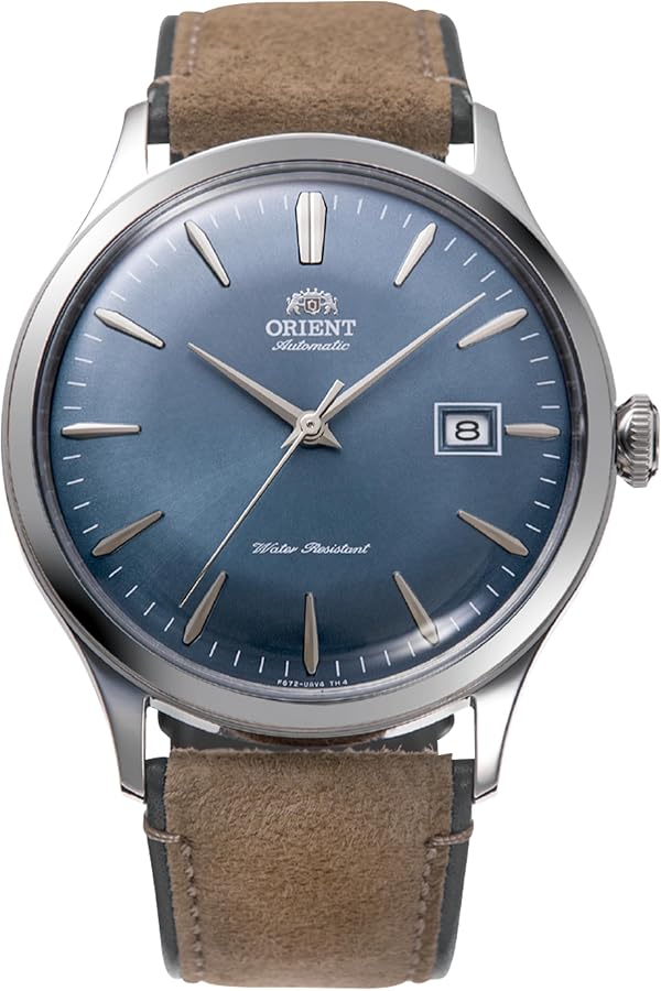 ORIENT 'Bambino Version 4' Japanese Automatic/Hand Winding Stainless Steel and Leather Dress Watch