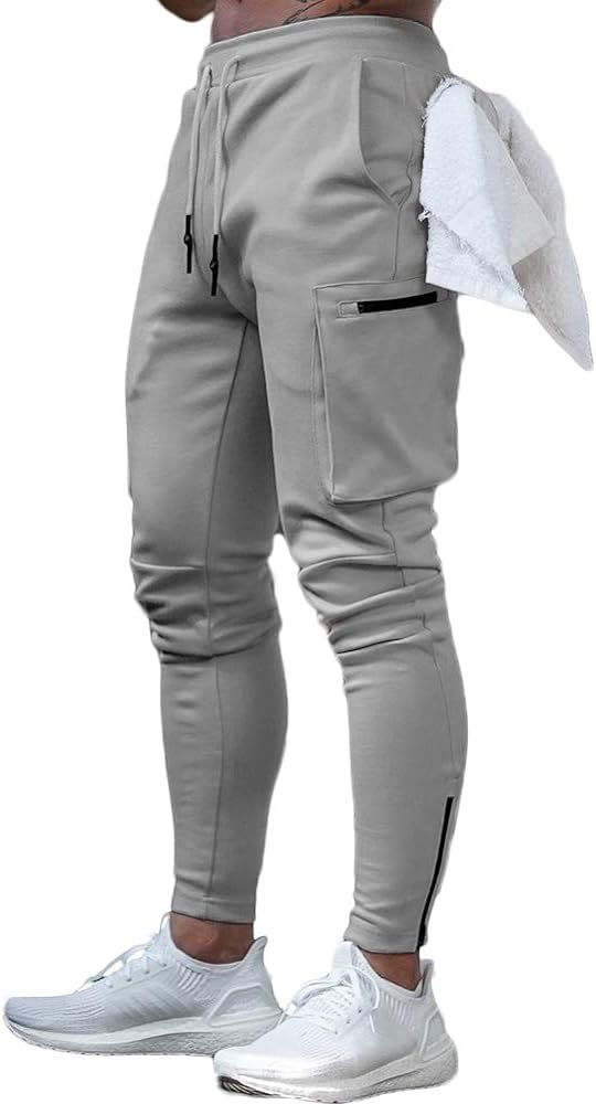 AOTORR Men's Workout Sport Pants, Athletic Running Jogger Track Pants Casual Sweatpants Trousers with Pockets