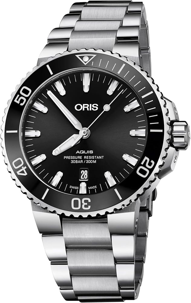 Oris Aquis Date Automatic Black Dial Men's Watch 01 733 7730 4134-07 8 24 05PEB